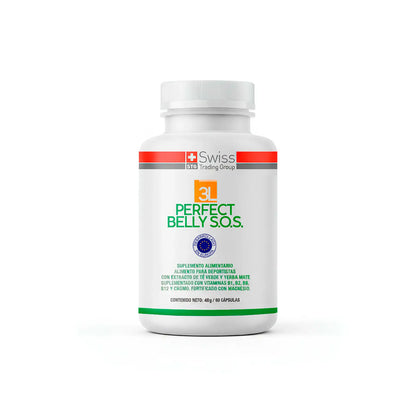 Perfect Belly SOS – Suplemento Reductor Abdominal y Control de Apetito | 60 Cápsulas (1 Mes)