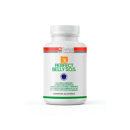 Perfect Belly SOS – Suplemento Reductor Abdominal y Control de Apetito | 60 Cápsulas (1 Mes)