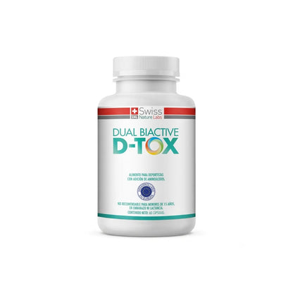 Dual Biactive D-Tox – Complejo Probiótico y Aloe Vera para Limpieza de Colon y Digestión | 60 Cápsulas (1 Mes)