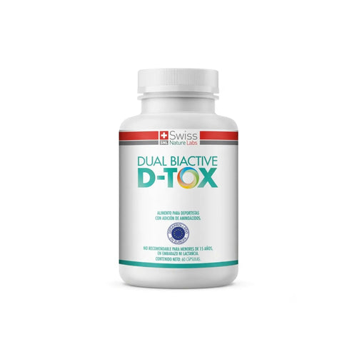 Dual Biactive D-Tox – Complejo Probiótico y Aloe Vera para Limpieza de Colon y Digestión | 60 Cápsulas (1 Mes)