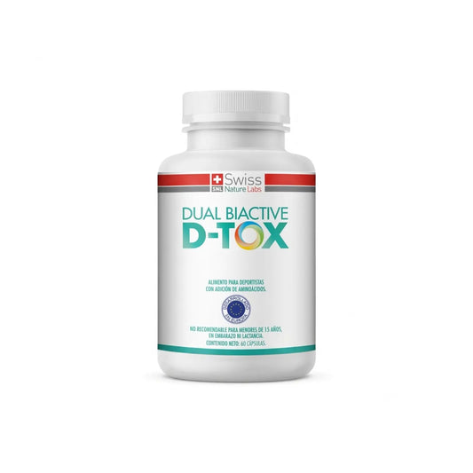 Dual Biactive D-Tox – Complejo Probiótico y Aloe Vera para Limpieza de Colon y Digestión | 60 Cápsulas (1 Mes)