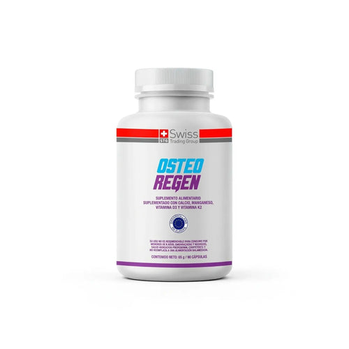 OsteoRegen – Complejo de Calcio Inteligente con Vitaminas D3 y K2 para Fortalecer Huesos | 90 Cápsulas (1 Mes)