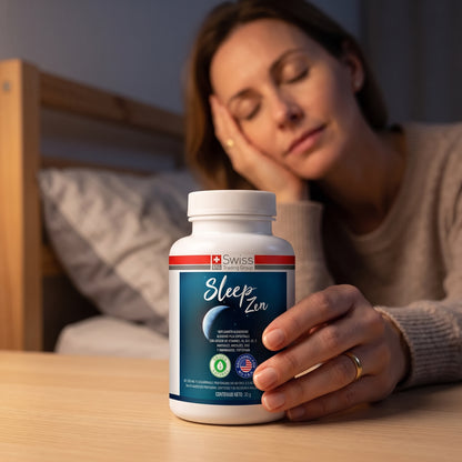 Sleep Zen – Suplemento Natural para Conciliar el Sueño y Descanso Profundo | 60 Cápsulas (1 Mes)
