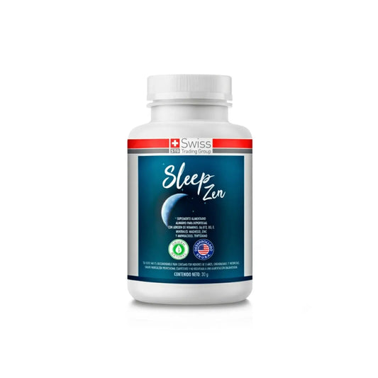 Sleep Zen – Suplemento Natural para Conciliar el Sueño y Descanso Profundo | 60 Cápsulas (1 Mes)