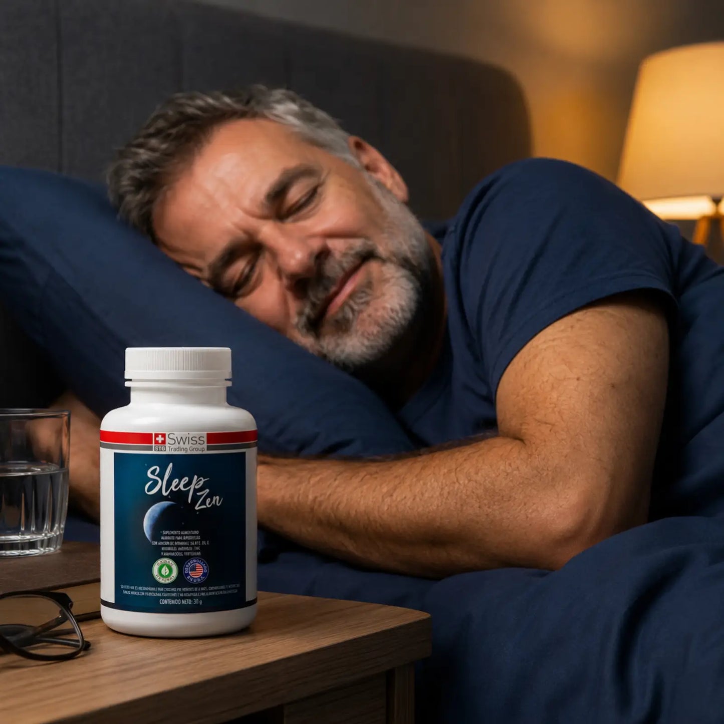 Sleep Zen – Suplemento Natural para Conciliar el Sueño y Descanso Profundo | 60 Cápsulas (1 Mes)