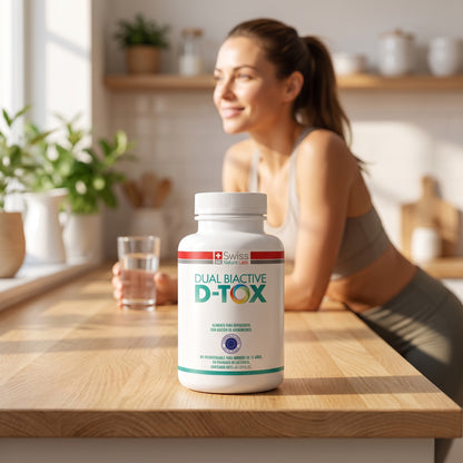 Dual Biactive D-Tox – Complejo Probiótico y Aloe Vera para Limpieza de Colon y Digestión | 60 Cápsulas (1 Mes)