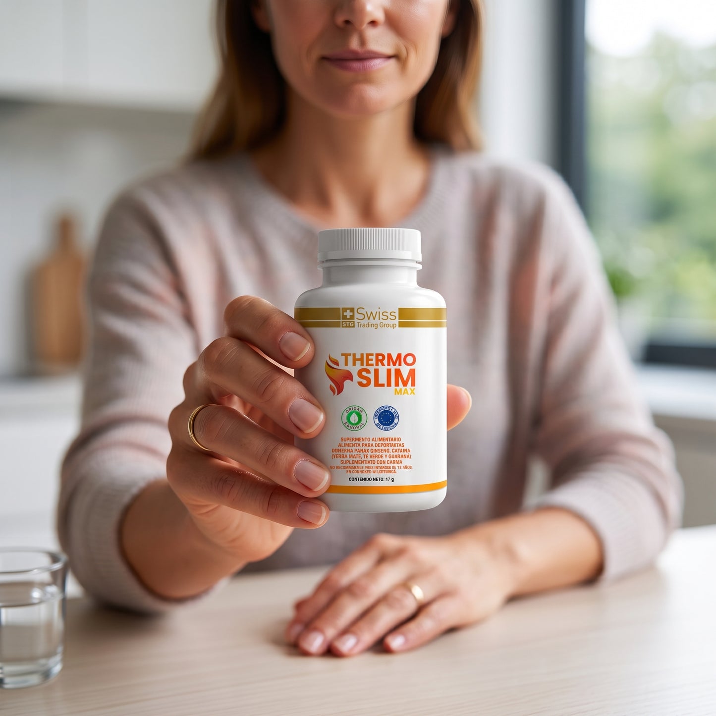 Thermo Slim – Suplemento Termogénico Acelerador del Metabolismo y Quemador de Grasa | 60 Cápsulas (1 Mes)